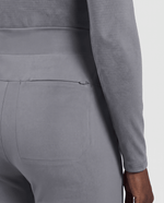 Pintuck High-Rise Straight-Leg Pant Heather Gray - Scrubloop