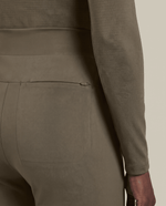 Pintuck High-Rise Straight-Leg Pant Olive - Scrubloop