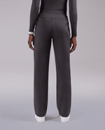 Pintuck High-Rise Straight-Leg Pant Pewter - Scrubloop