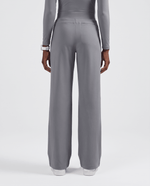 Pintuck High-Rise Wide-Leg Pant Heather Gray - Scrubloop
