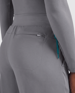 Pintuck High-Rise Wide-Leg Pant Heather Gray - Scrubloop