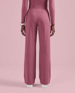 Pintuck High-Rise Wide-Leg Pant Mauve - Scrubloop