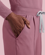 Pintuck High-Rise Wide-Leg Pant Mauve - Scrubloop
