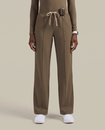 Pintuck High-Rise Wide-Leg Pant Olive - Scrubloop