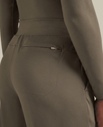 Pintuck High-Rise Wide-Leg Pant Olive - Scrubloop