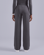 Pintuck High-Rise Wide-Leg Pant Pewter - Scrubloop