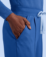 Pintuck High-Rise Wide-Leg Pant Royal Blue - Scrubloop