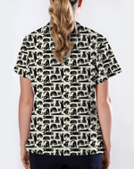Playful Black Cats Cute Nurse Scrub Top - Scrubloop