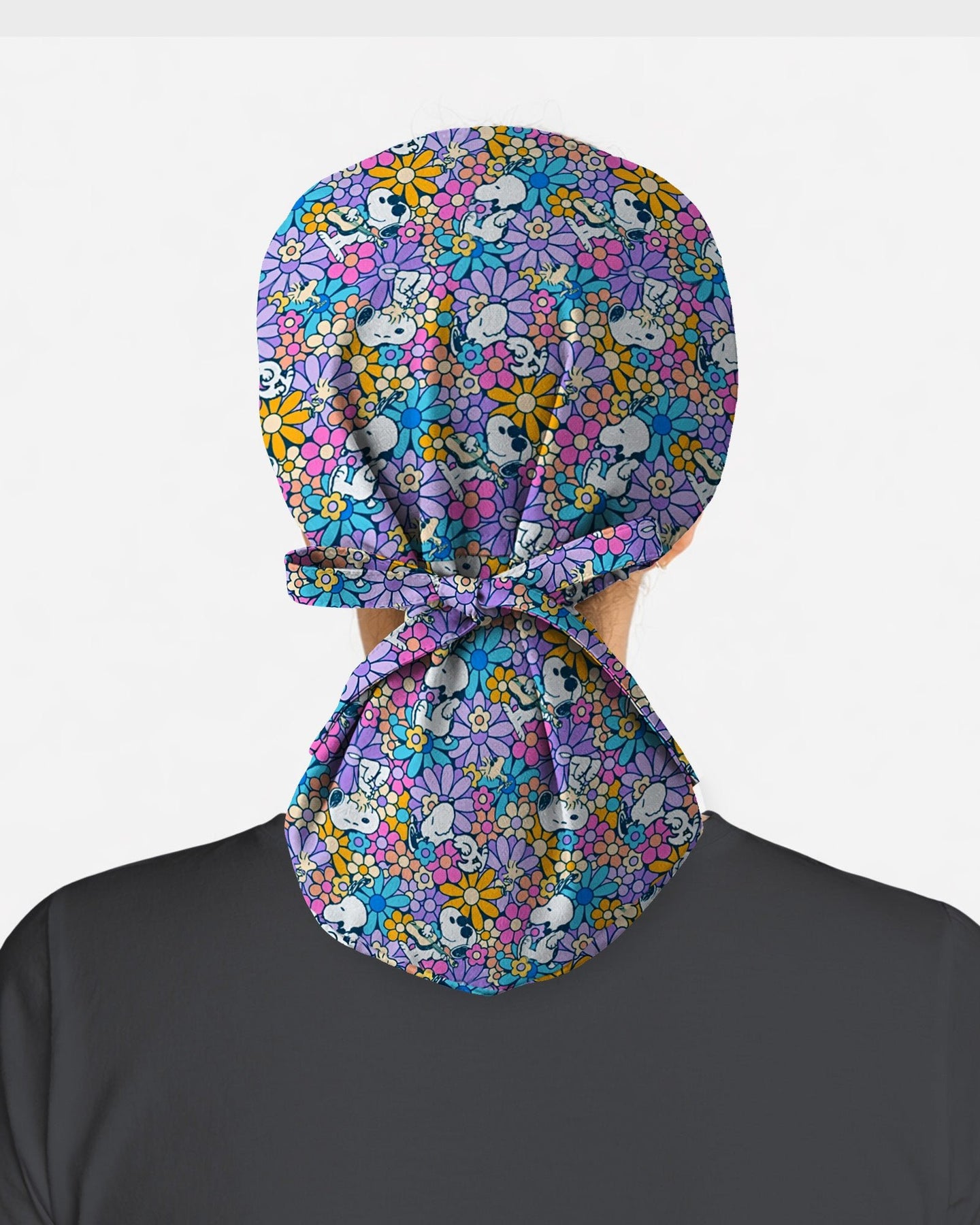 Playful Bunny Blossom Scrub Cap - Scrubloop