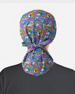 Playful Bunny Blossom Scrub Cap - Scrubloop