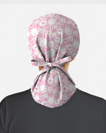 Playful Rabbits Meadow Garden Charm Scrub Cap - Scrubloop