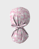 Playful Rabbits Meadow Garden Charm Scrub Cap - Scrubloop