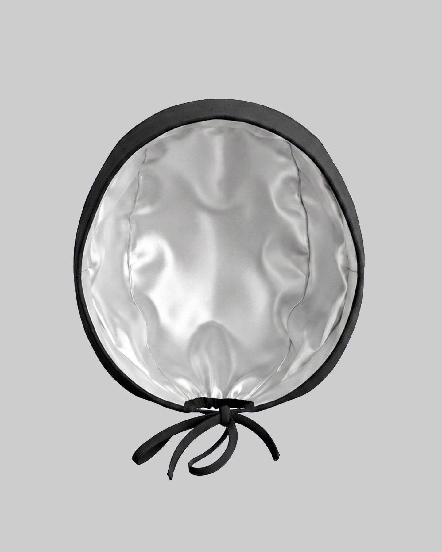 Premium Satin-Lined Scrub Cap Black - Scrubloop