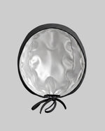 Premium Satin-Lined Scrub Cap Black - Scrubloop