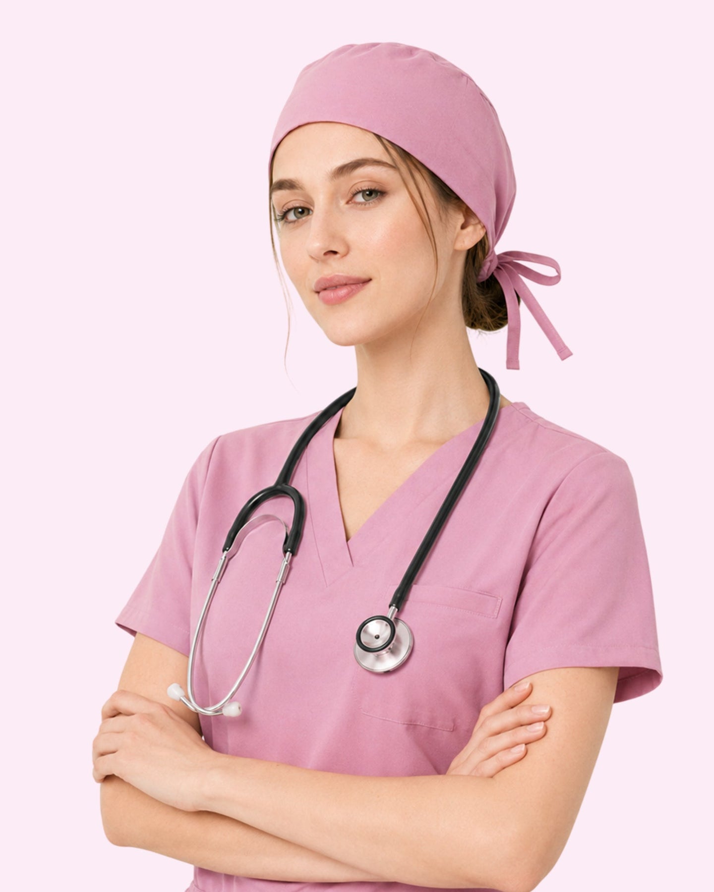 Premium Satin-Lined Scrub Cap Blossom - Scrubloop