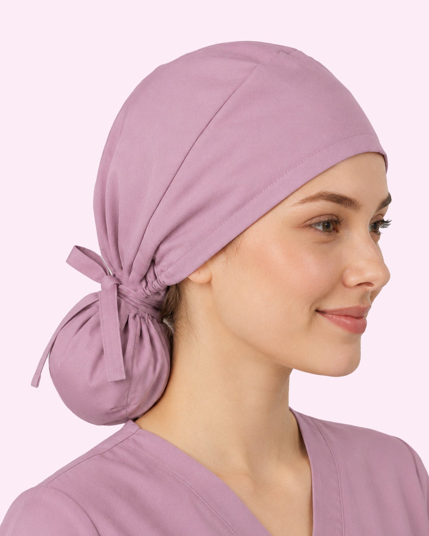 Premium Satin-Lined Scrub Cap Blossom - Scrubloop