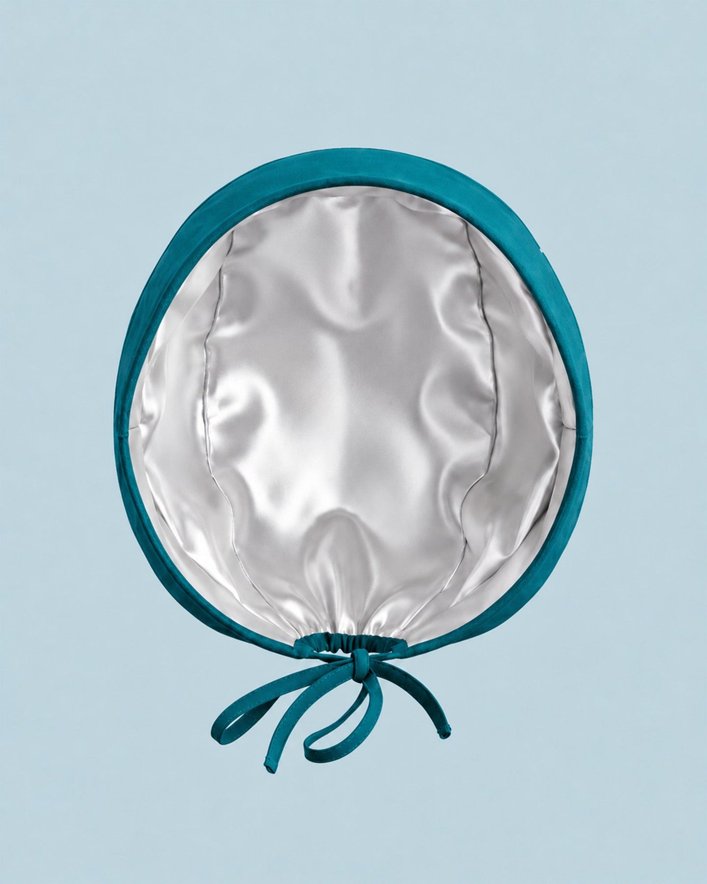 Premium Satin-Lined Scrub Cap Caribbean Blue - Scrubloop