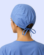 Premium Satin-Lined Scrub Cap Ceil Blue - Scrubloop