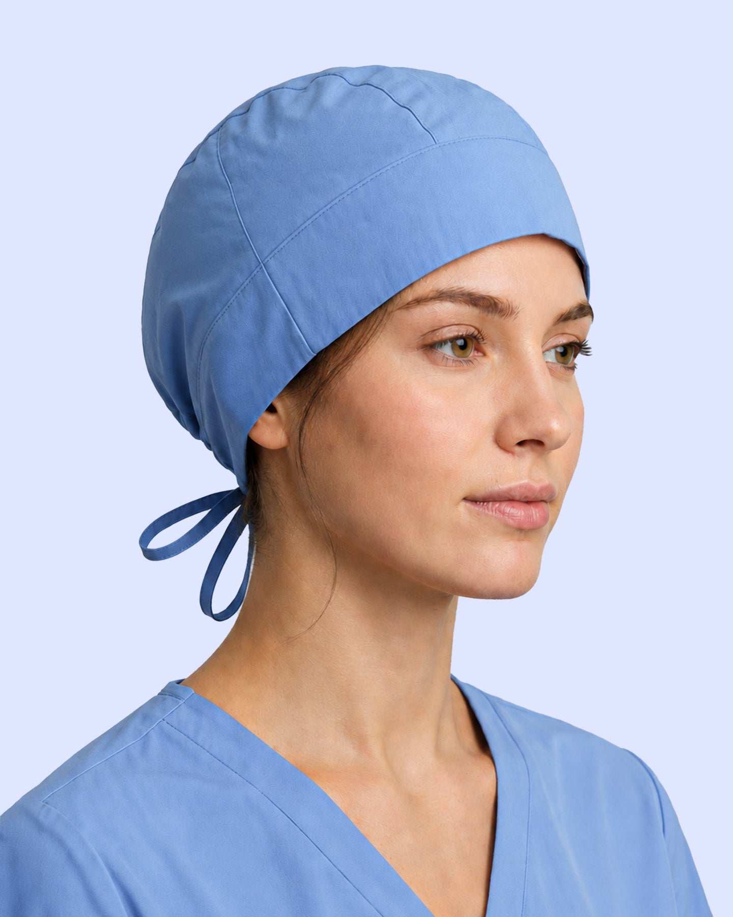 Premium Satin-Lined Scrub Cap Ceil Blue - Scrubloop