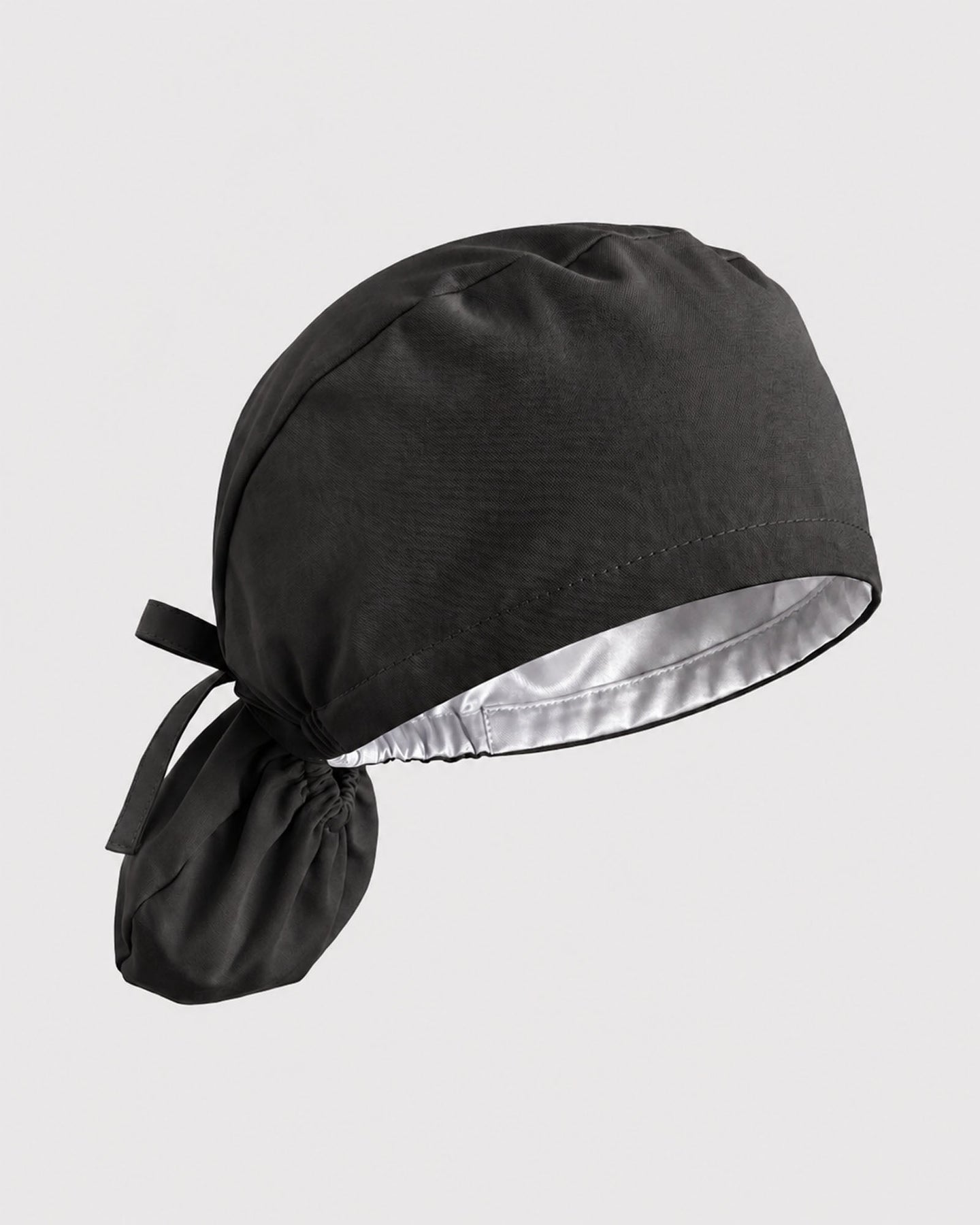 Premium Satin-Lined Scrub Cap Charcoal - Scrubloop
