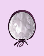 Premium Satin-Lined Scrub Cap Deep Eggplant - Scrubloop