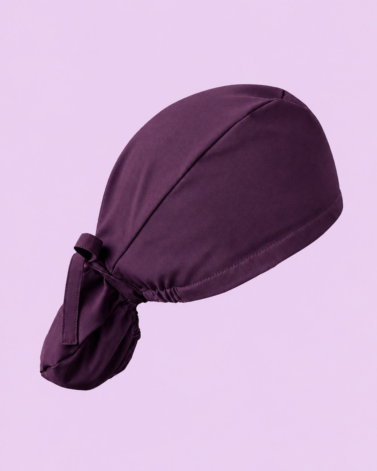 Premium Satin-Lined Scrub Cap Deep Eggplant - Scrubloop
