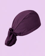 Premium Satin-Lined Scrub Cap Deep Eggplant - Scrubloop