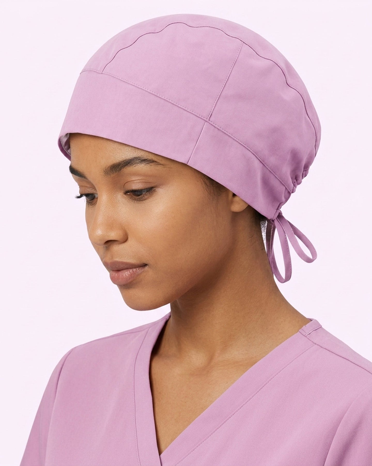 Premium Satin-Lined Scrub Cap Lilac - Scrubloop
