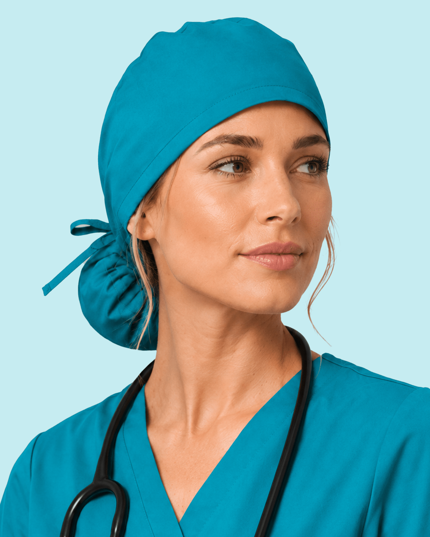 Premium Satin-Lined Scrub Cap Marina - Scrubloop