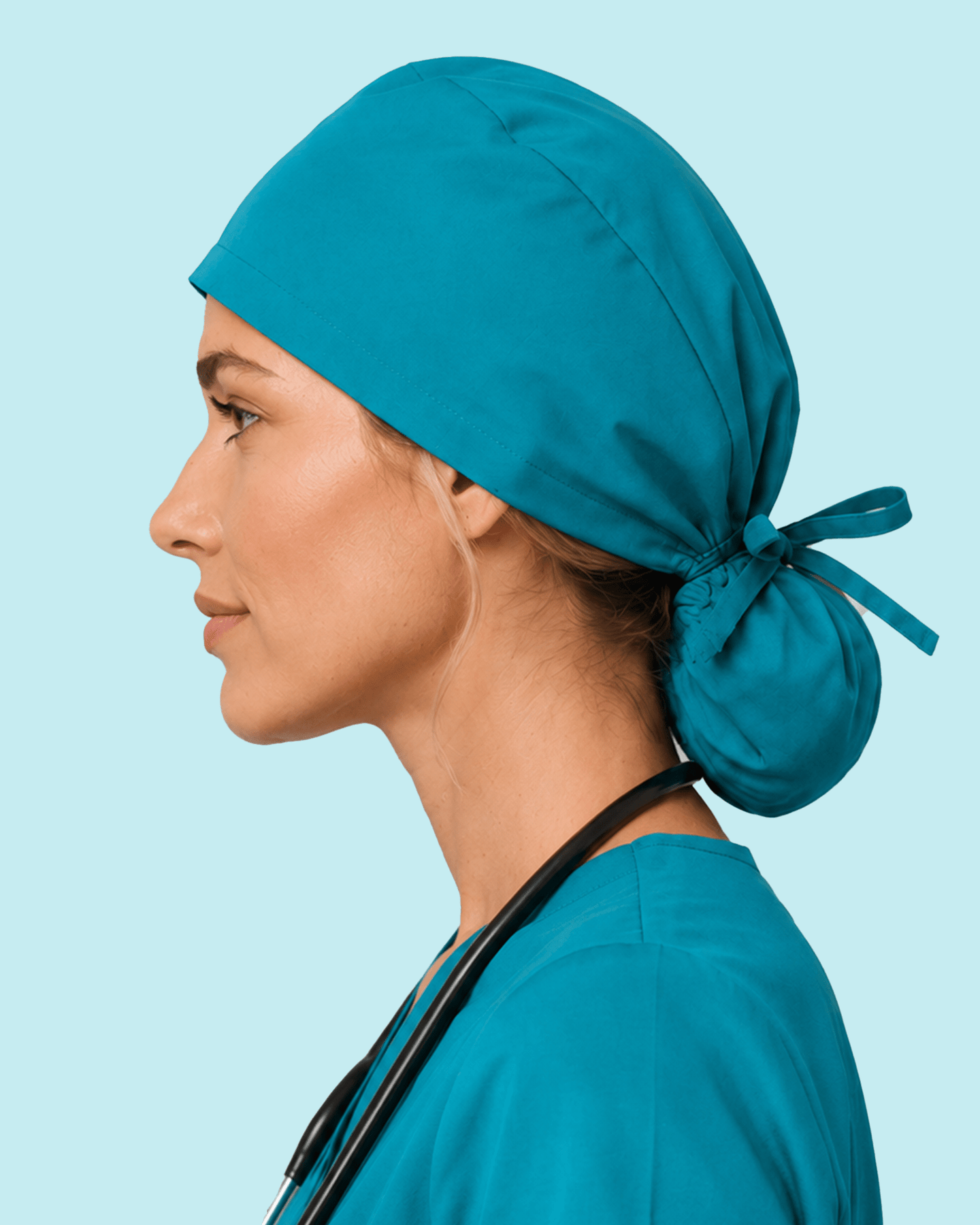Premium Satin-Lined Scrub Cap Marina - Scrubloop