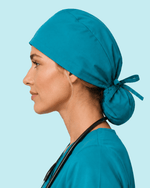 Premium Satin-Lined Scrub Cap Marina - Scrubloop