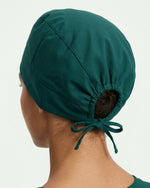 Premium Satin-Lined Scrub Cap Midnight Green - Scrubloop