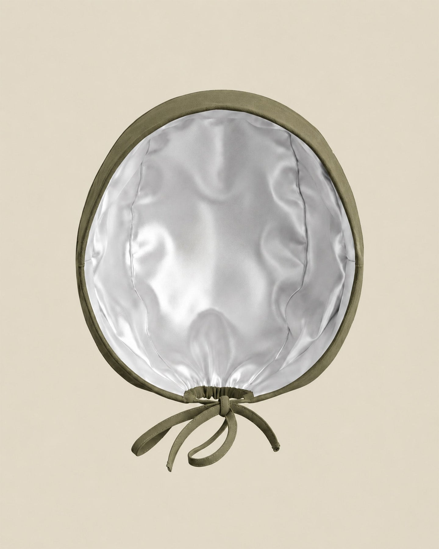 Premium Satin-Lined Scrub Cap Olive - Scrubloop