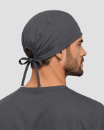 Premium Satin-Lined Scrub Cap Pewter - Scrubloop