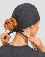 Premium Satin-Lined Scrub Cap Pewter - Scrubloop