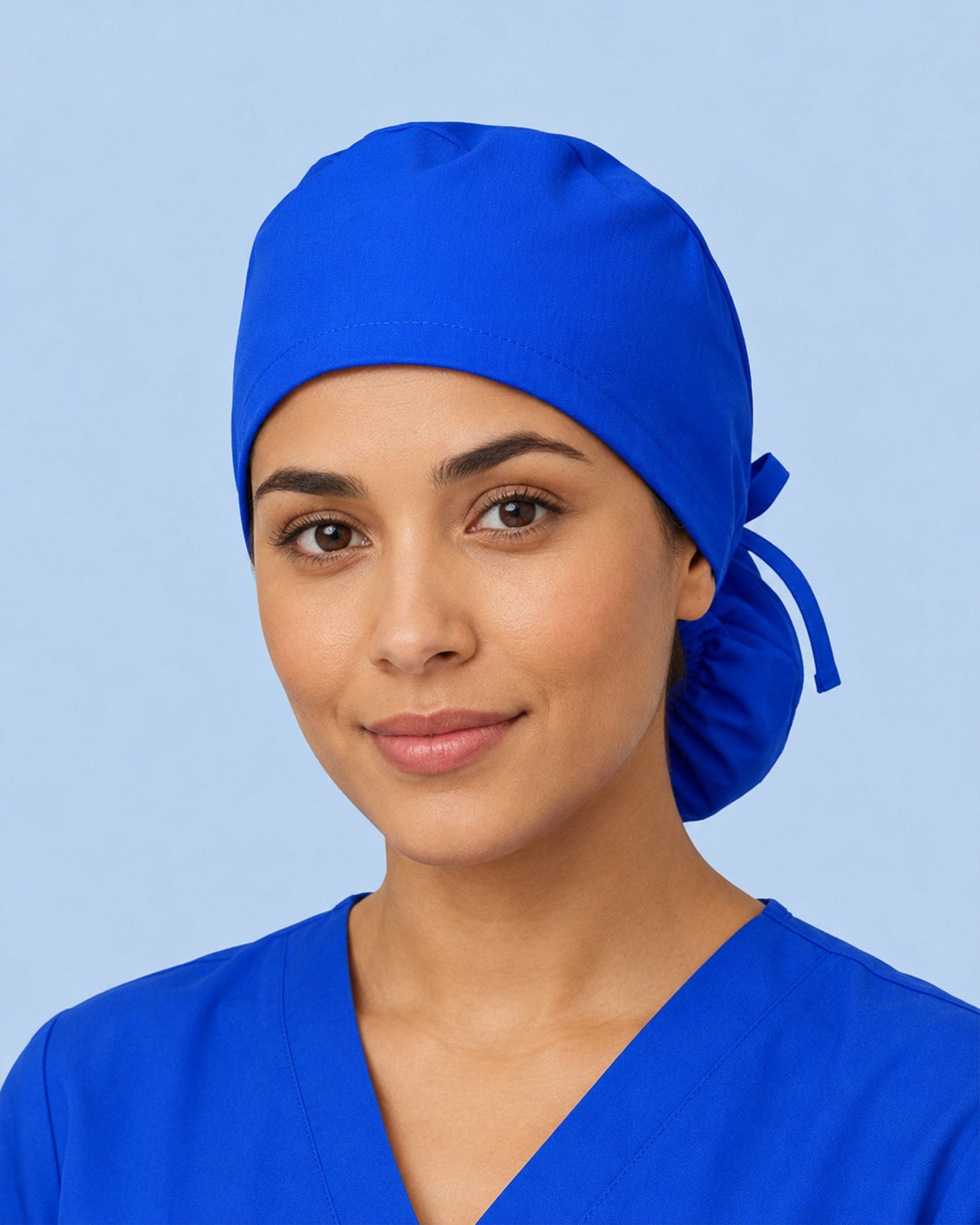 Premium Satin-Lined Scrub Cap Royal Blue - Scrubloop