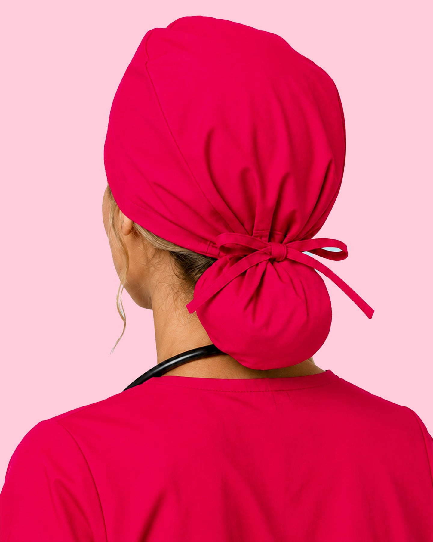 Premium Satin-Lined Scrub Cap Sangria - Scrubloop