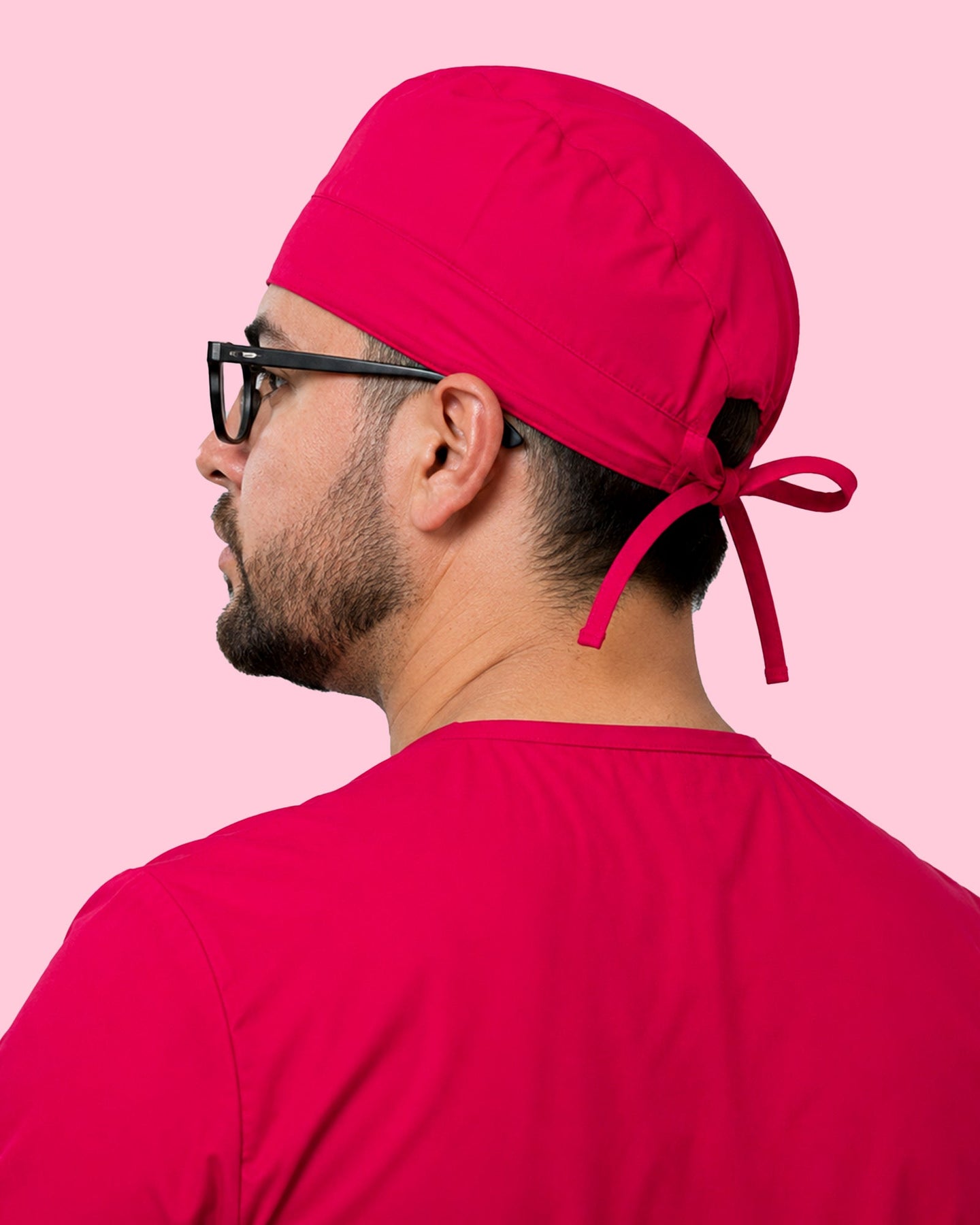 Premium Satin-Lined Scrub Cap Sangria - Scrubloop