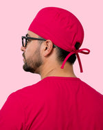 Premium Satin-Lined Scrub Cap Sangria - Scrubloop