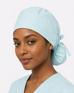Premium Satin-Lined Scrub Cap Sky Blue - Scrubloop