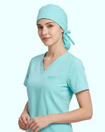 Premium Satin-Lined Scrub Cap Surf - Scrubloop