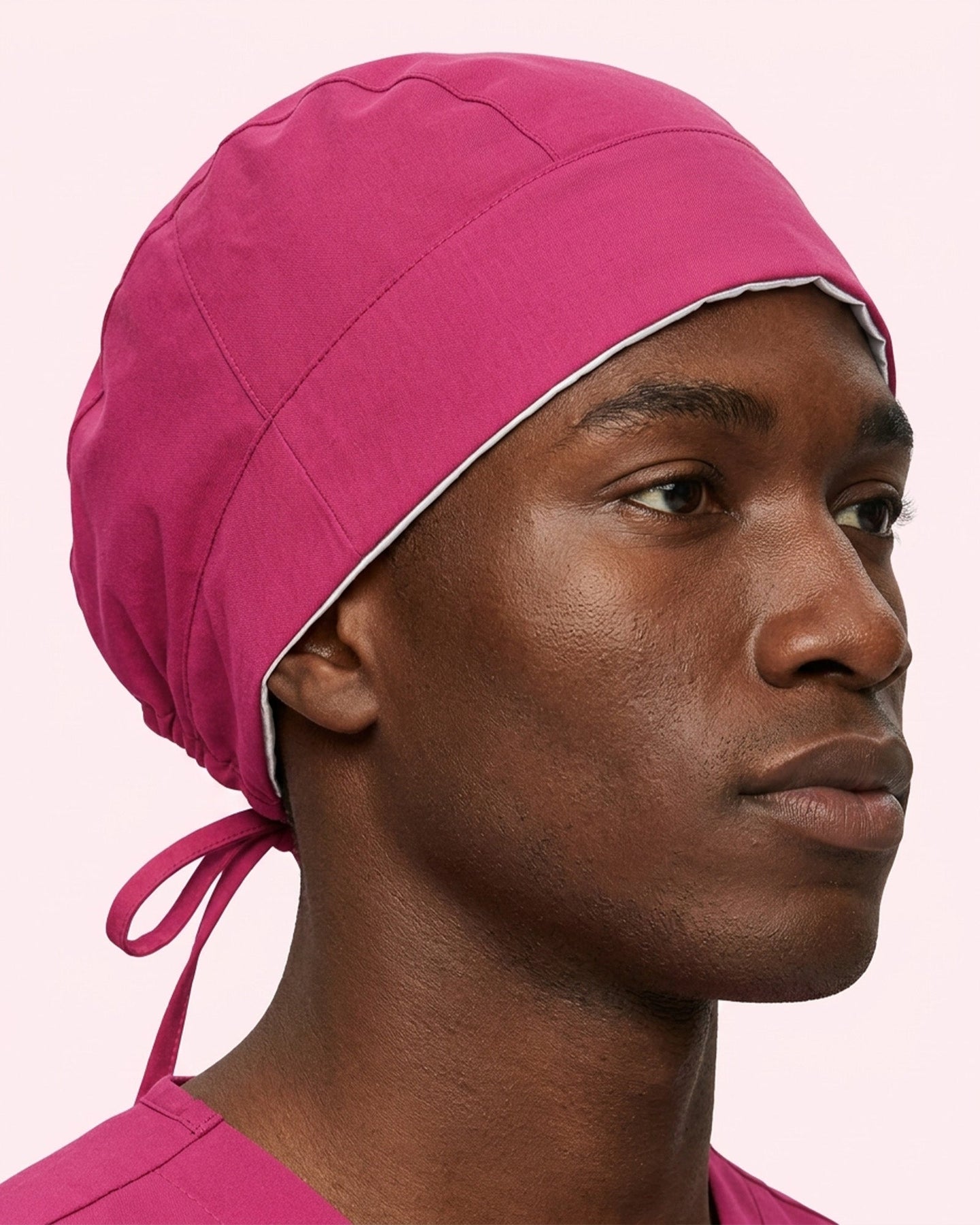 Premium Satin-Lined Scrub Cap Wild Berry - Scrubloop