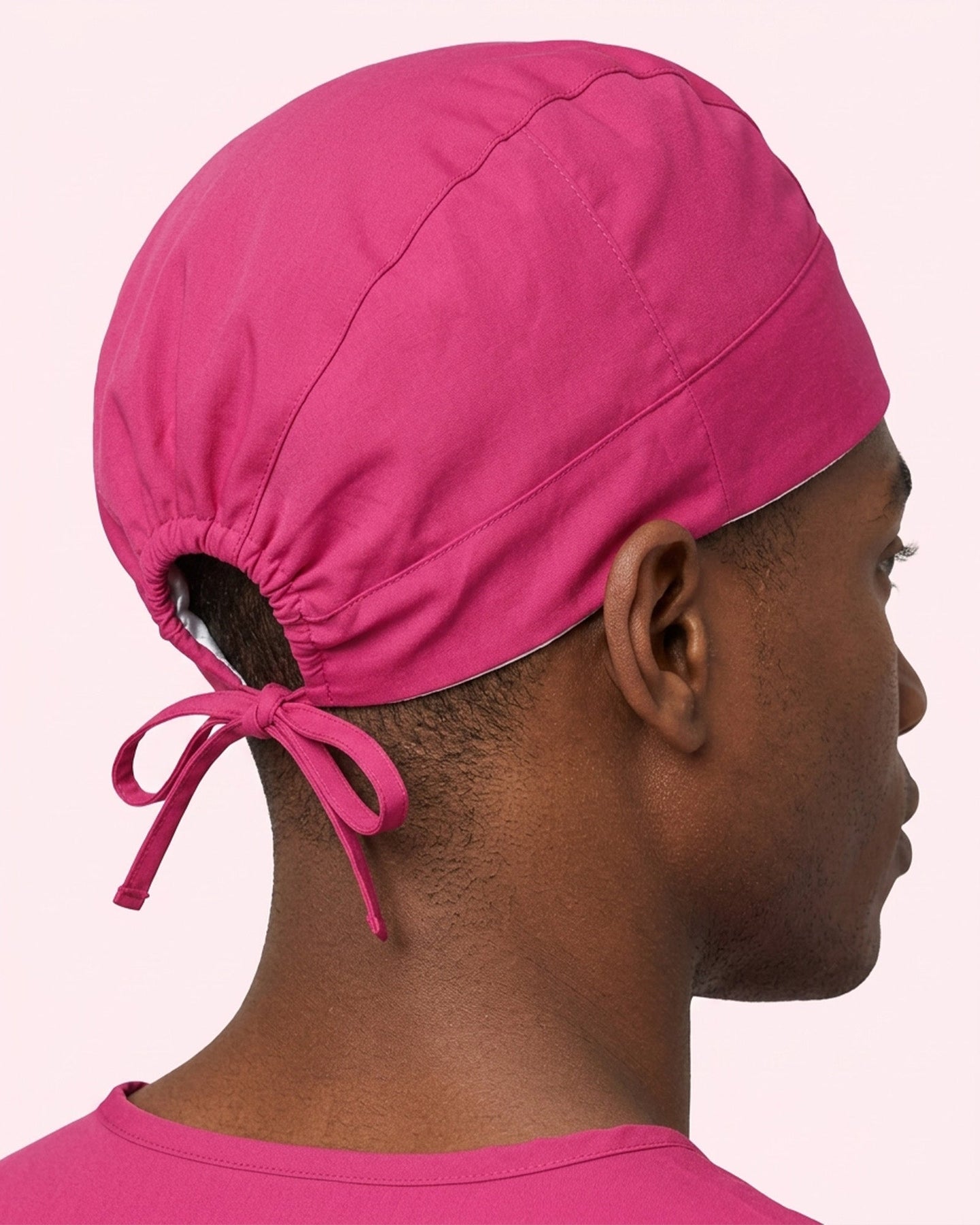 Premium Satin-Lined Scrub Cap Wild Berry - Scrubloop