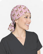 Pretty Pink Leopard Scrub Cap - Scrubloop