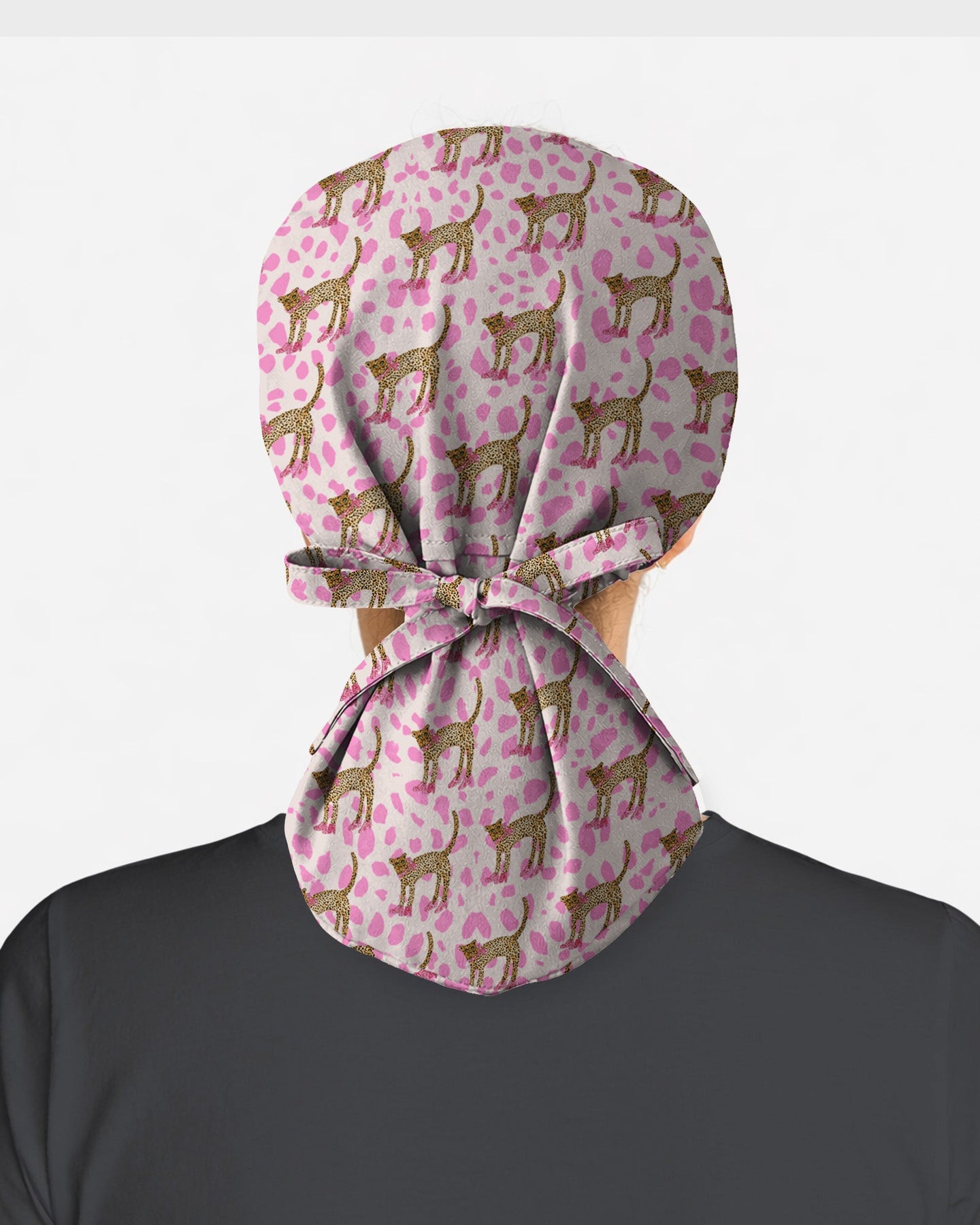 Pretty Pink Leopard Scrub Cap - Scrubloop