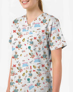 Registered Silly Goose Nurse Scrub Top - Scrubloop