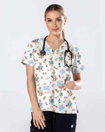 Registered Silly Goose Nurse Scrub Top - Scrubloop