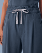 Ruched High-Rise Wide-Leg Pant Dark Harbor - Scrubloop