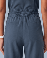 Ruched High-Rise Wide-Leg Pant Dark Harbor - Scrubloop
