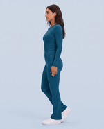 Sculpt Flare Scrub Legging Caribbean Blue - Scrubloop